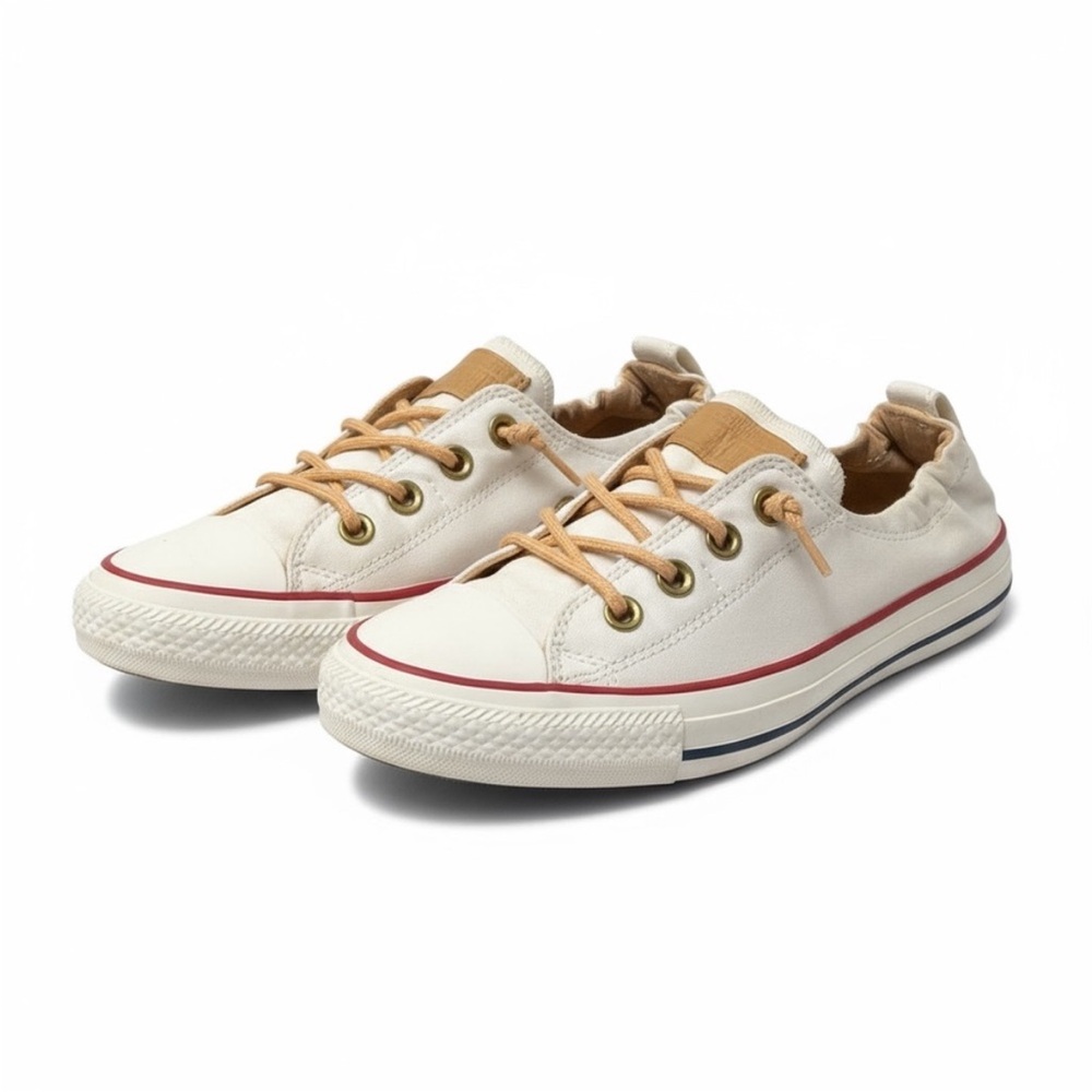 Converse Cream and Tan Shoreline Sneakers